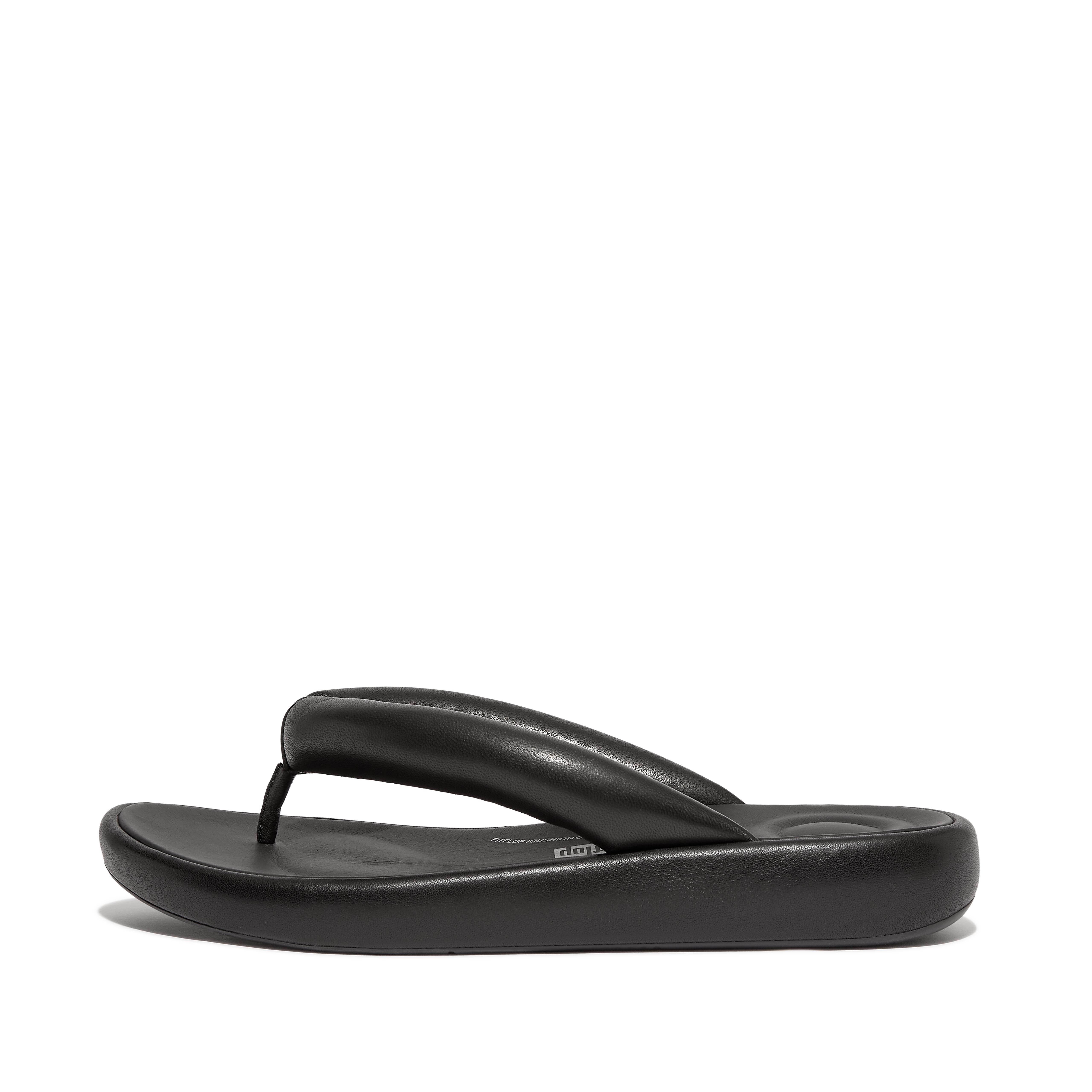 Women's Iqushion Leather Flip-Flops | FitFlop UK