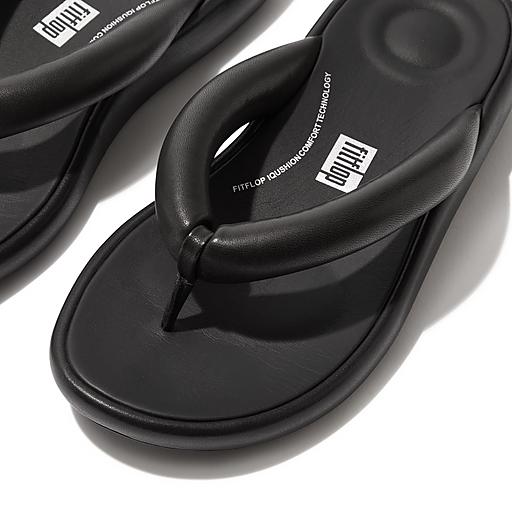 Women's Iqushion Leather Flip-Flops | FitFlop UK