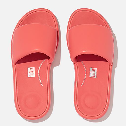 Women's Iqushion Leather Slides | FitFlop US Women's Iqushion Leather Slides | FitFlop US