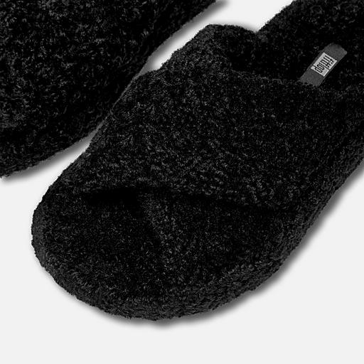 Women s Iqushion Fleece Polyester Slides FitFlop UK
