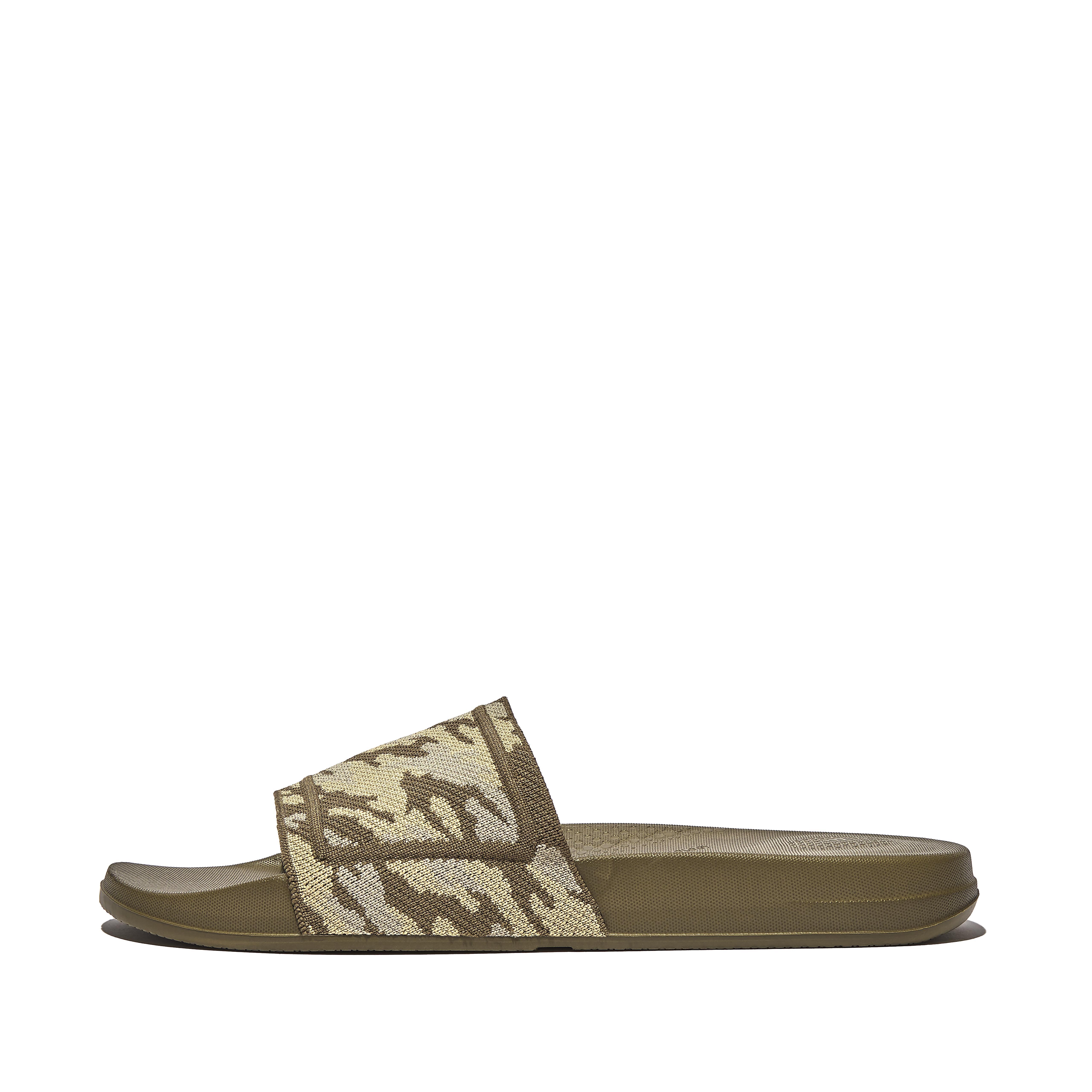 Men's Iqushion Nylon-Mix-Knit Slides | FitFlop UK