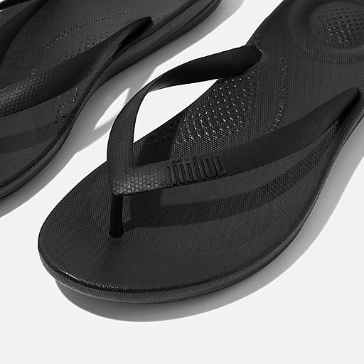 Men's black flip flops online