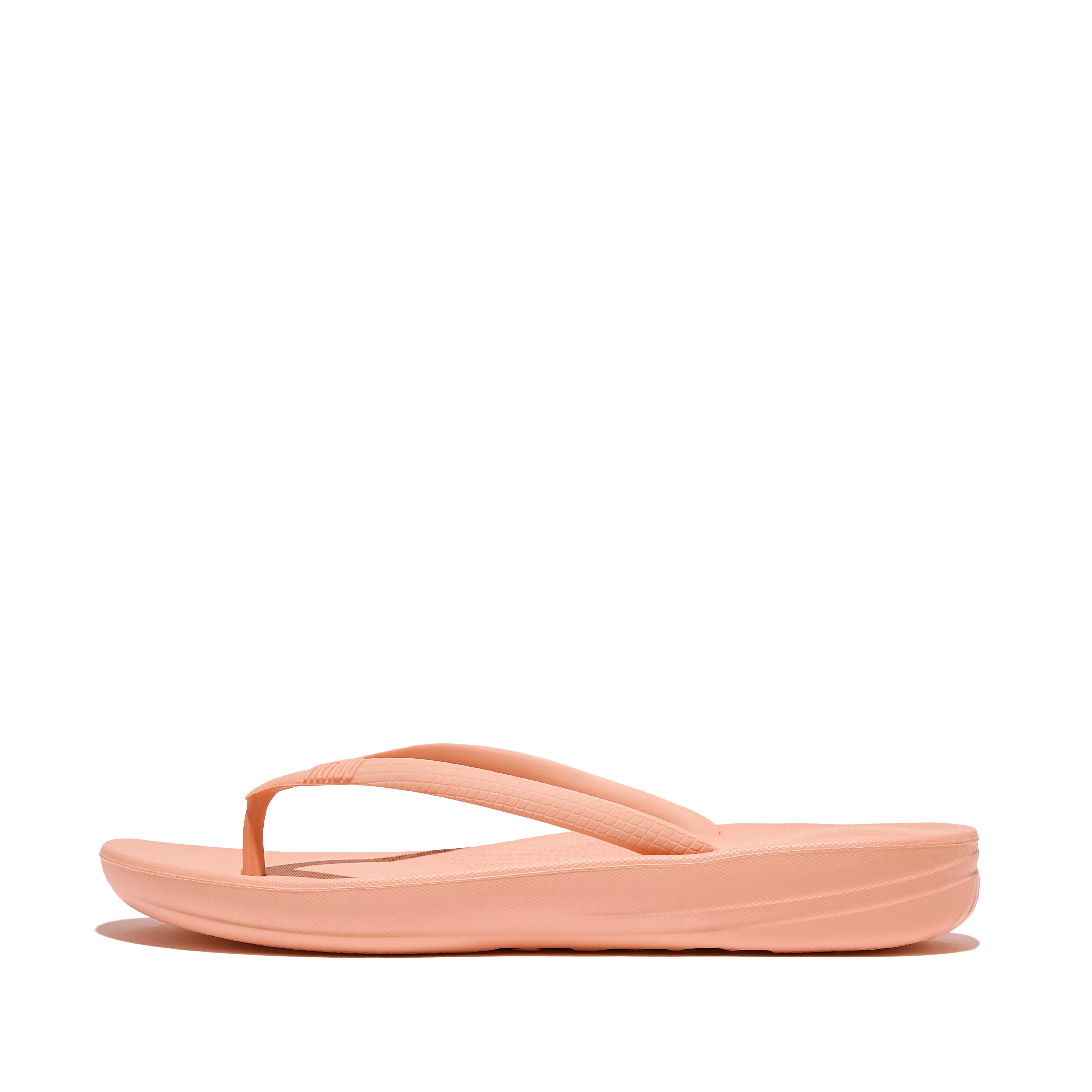 Women IQUSHION Ergonomic Flip-Flops Snake-Embossed Rubber (TPU), Outlet