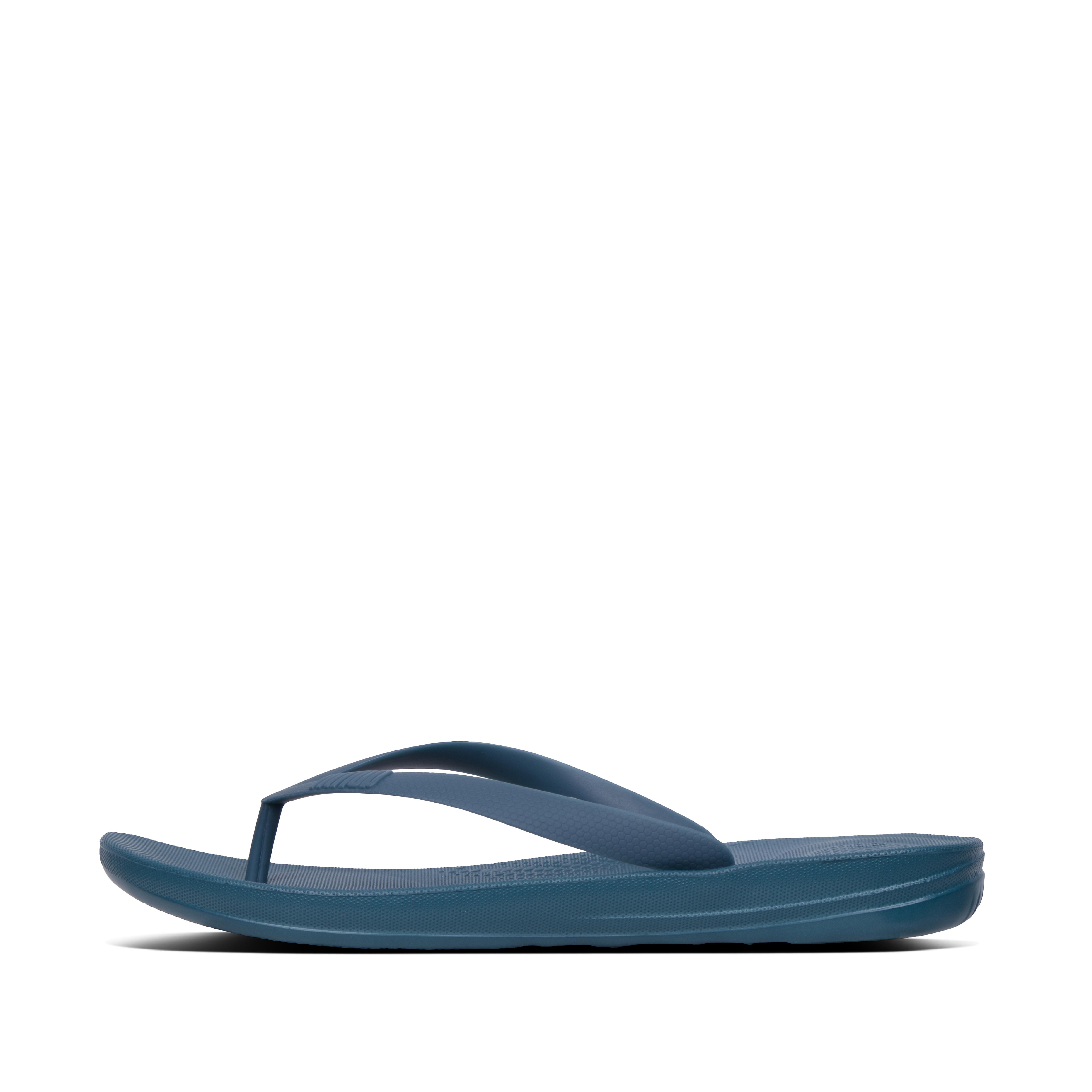 teal flip flops