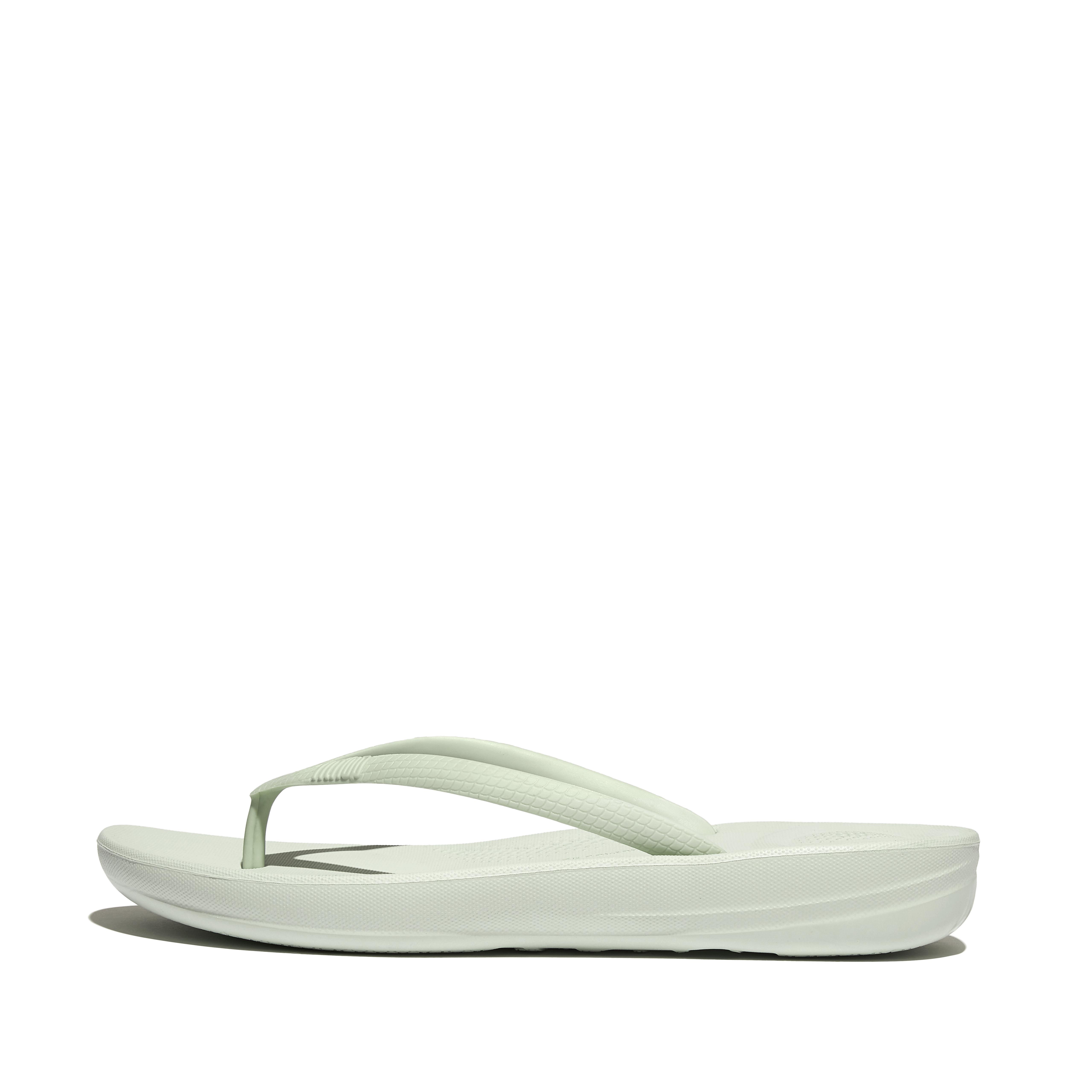 Women IQUSHION Ergonomic Flip-Flops Snake-Embossed Rubber (TPU), Outlet