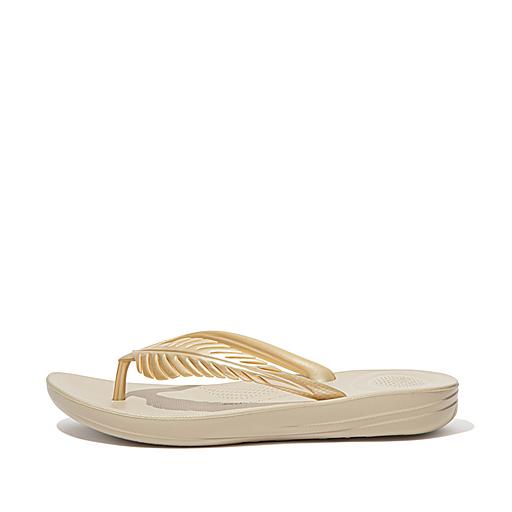 Flojos Ladies's Size 8, Maddy Flip Flop Sandal, Ivory-Tan 