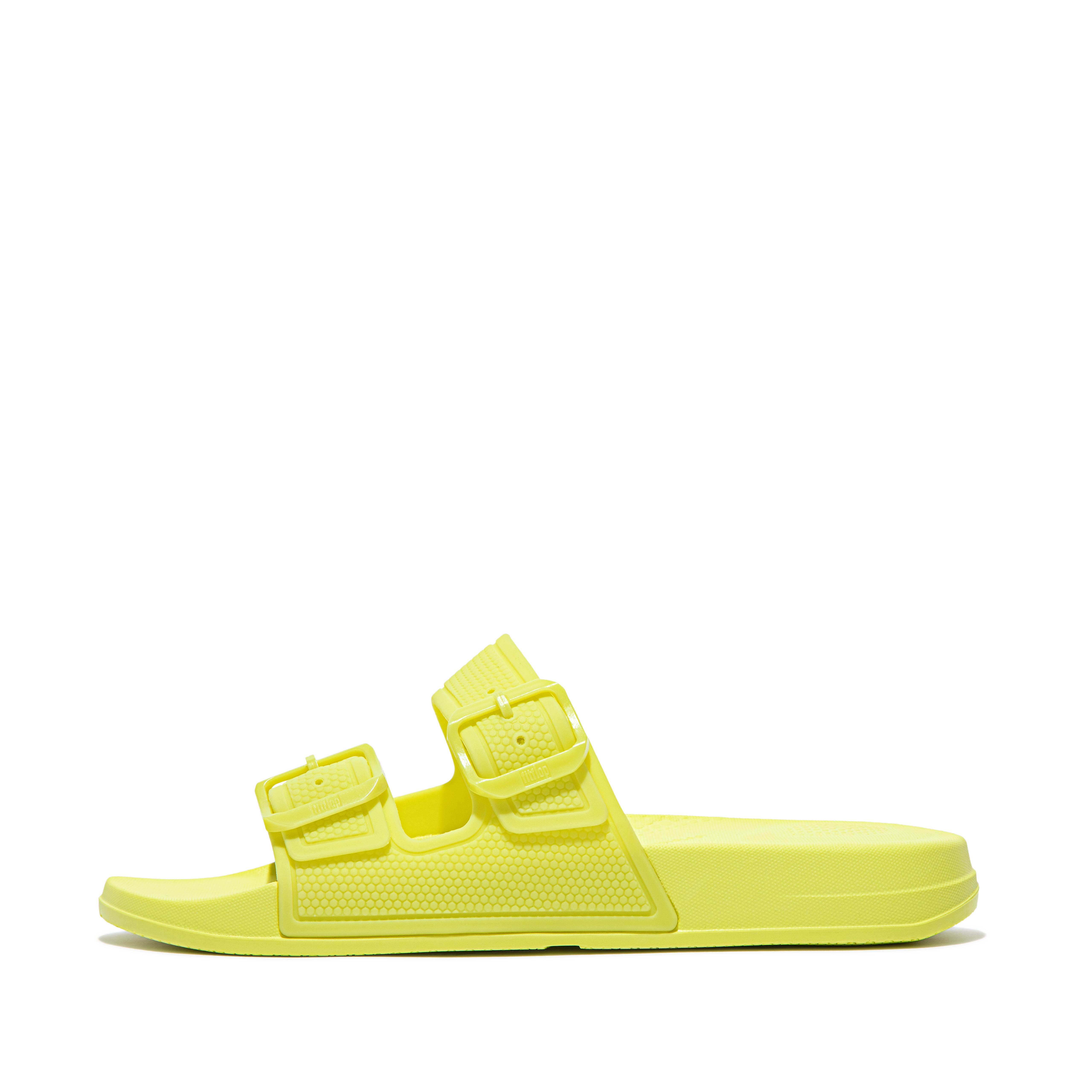 Women's Iqushion Rubber-Tpu Slides | FitFlop US