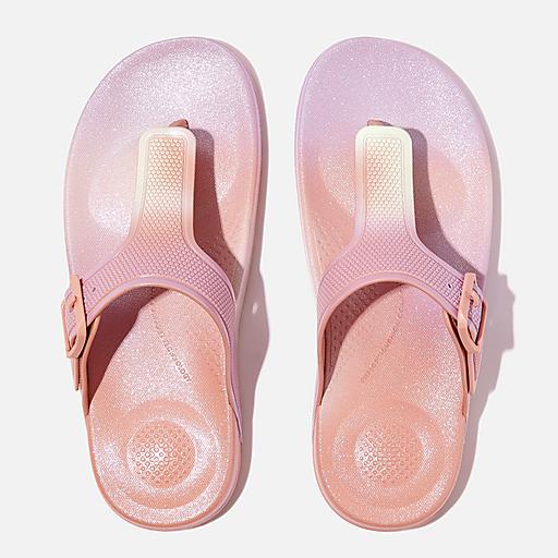 Buckle flip flops shop