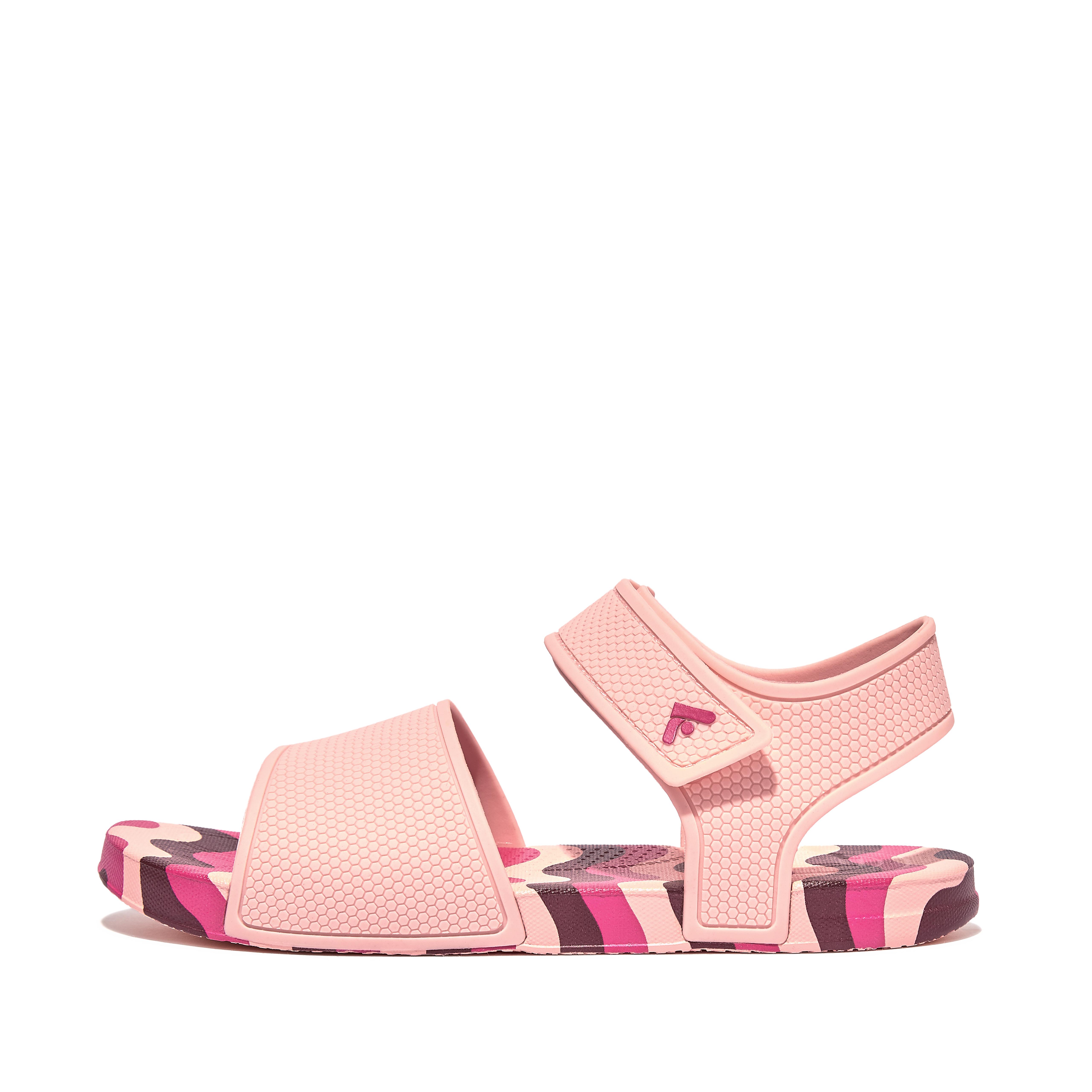 IQUSHION KIDS Junior Wave-Print Ergonomic Back-Strap Sandals