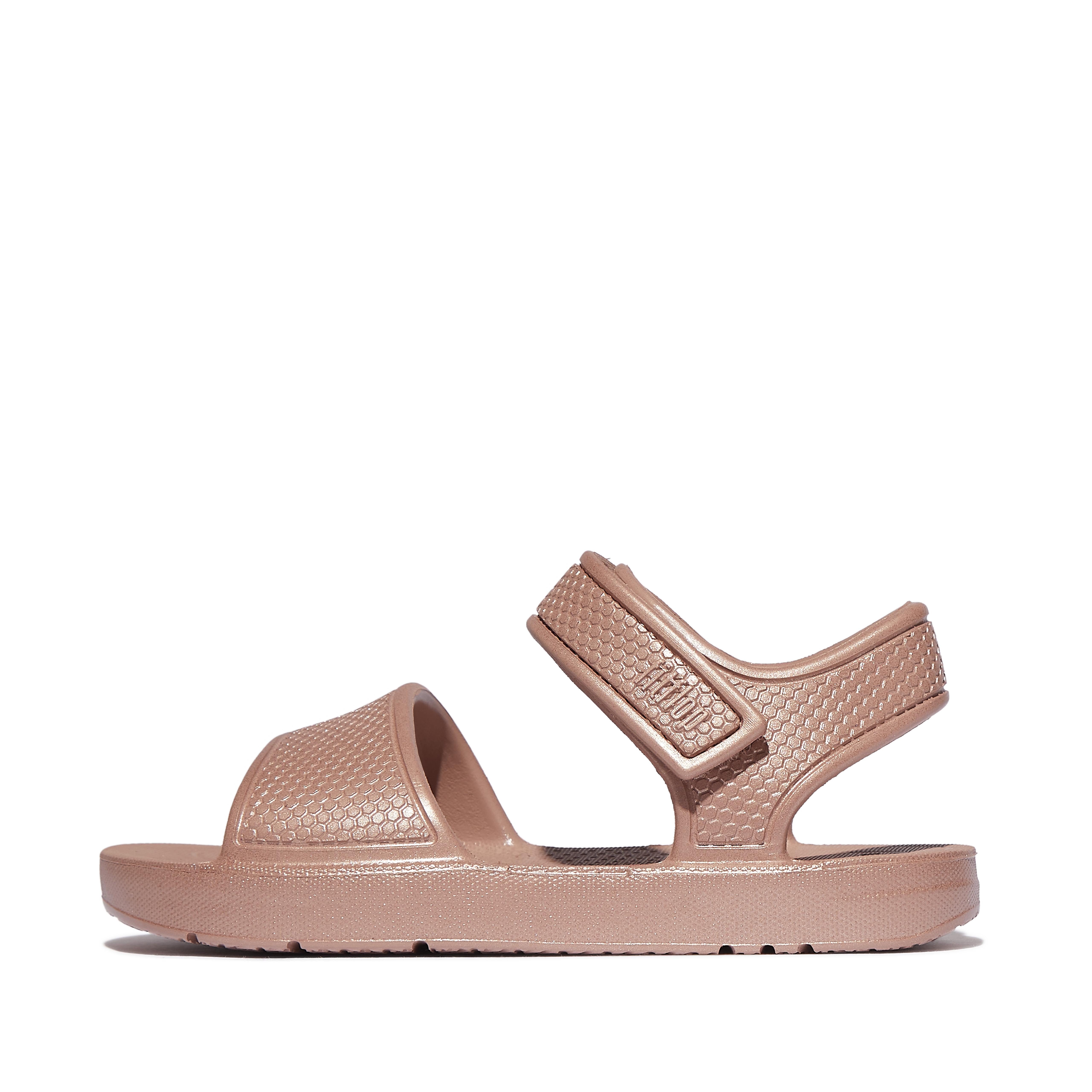 iQUSHION Kids Toddler Shimmer Ergonomic Back-Strap Sandals