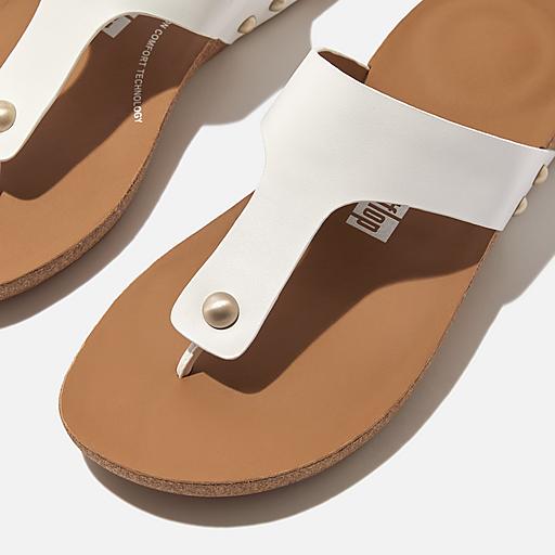Women's Iqushion Leather Toe-Thongs | FitFlop US