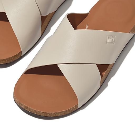 Men's Iqushion Leather Flip-Flops | FitFlop US