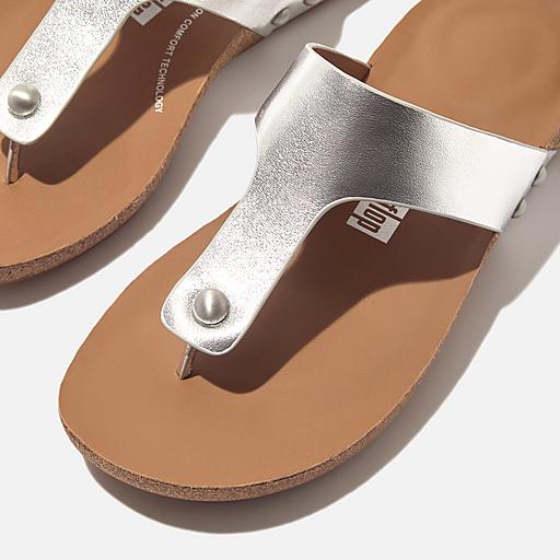 Women's Iqushion Leather Toe-Thongs | FitFlop US