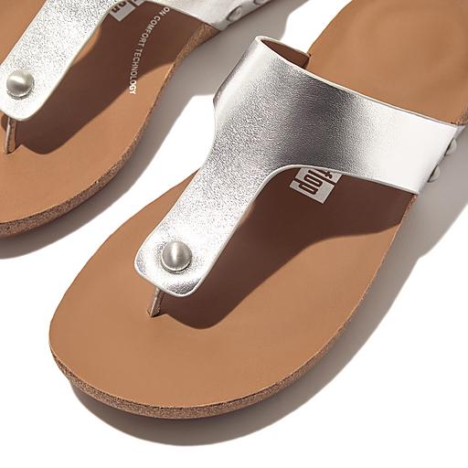Women's Iqushion Leather Toe-Thongs | FitFlop US