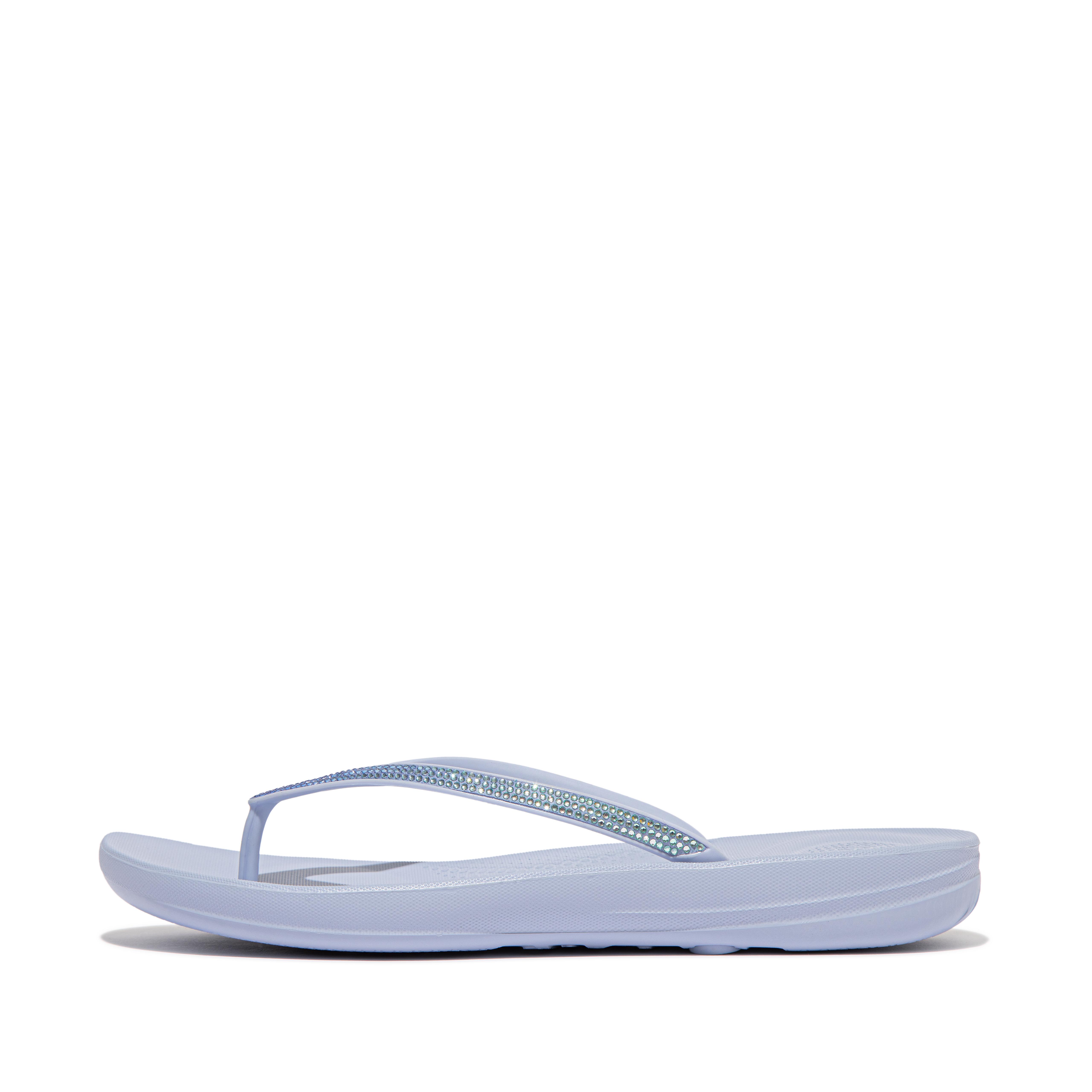 Women IQUSHION Ombré-Sparkle Flip-Flops Rubber, Outlet