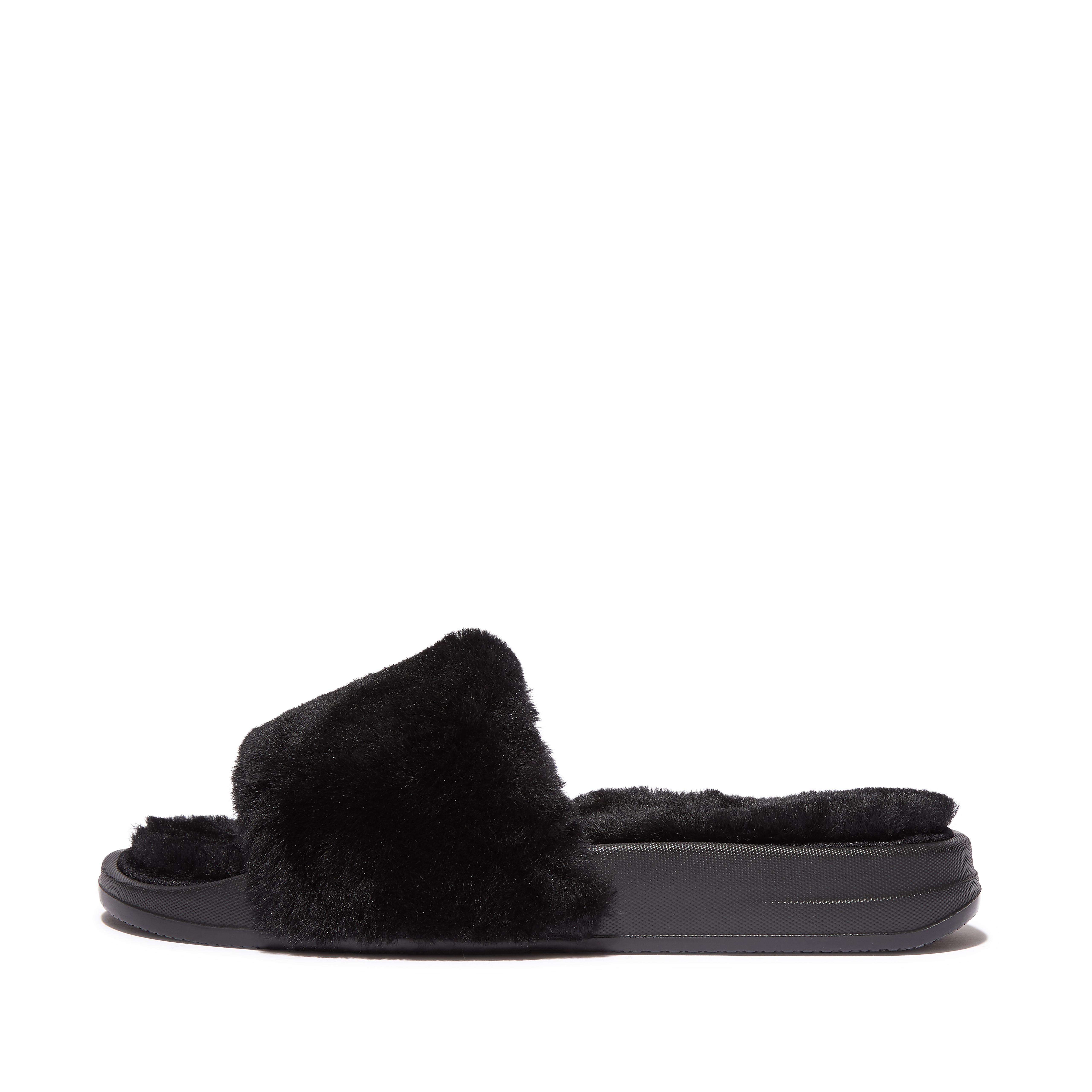 Women's iQushion Shearling Slides | FitFlop US