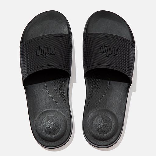 Men s Iqushion Pool Slides Rubber