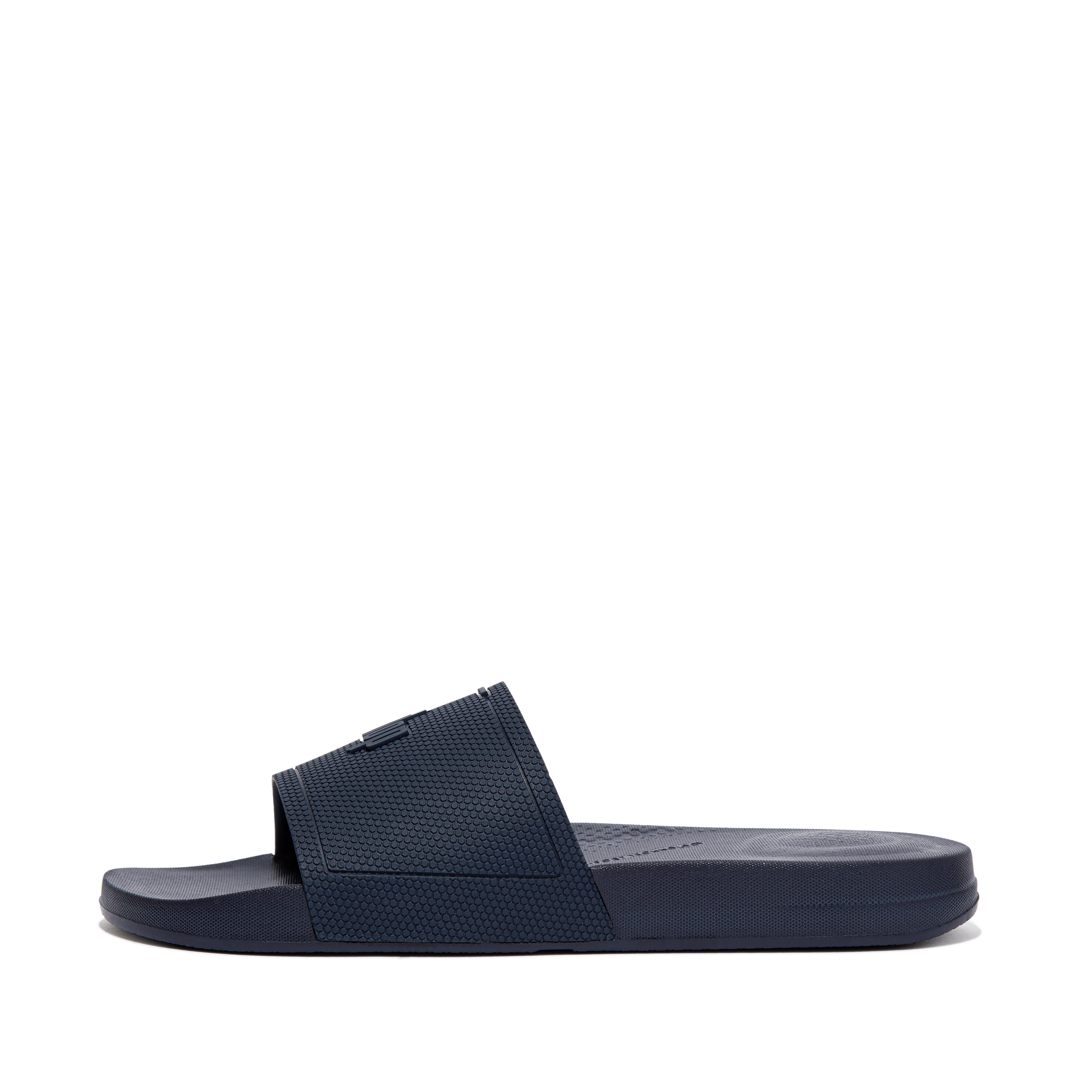 핏플랍 슬리퍼 FitFlop iQUSHION Mens Pool Slides,Midnight Navy