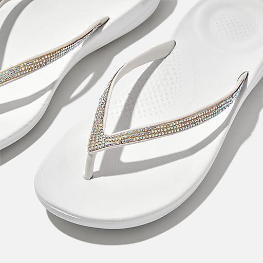 Women's Iqushion Sparkle Rubber Flip-Flops | FitFlop US