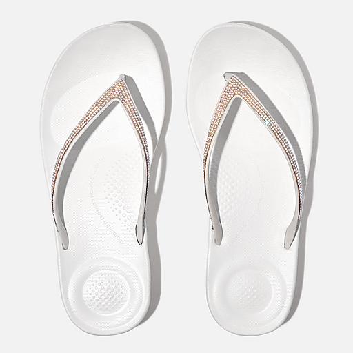Women's Iqushion Sparkle Rubber Flip-Flops | FitFlop US