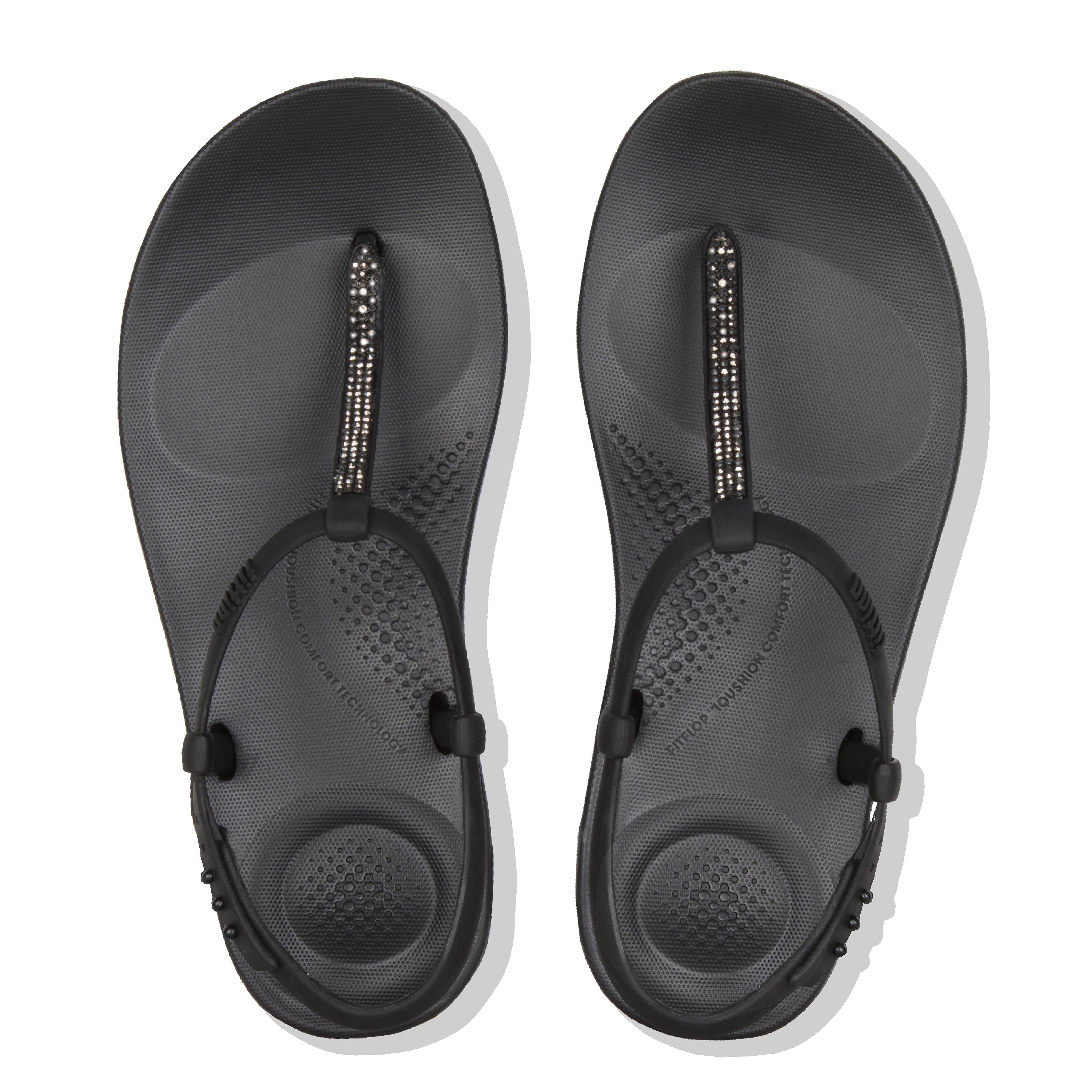 rubber flip flops with back strap