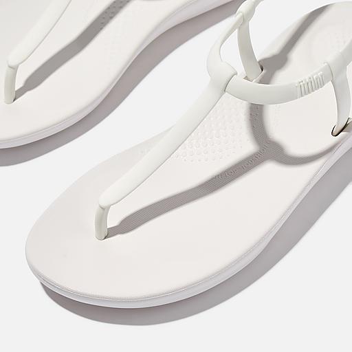 ◆Fitflop◆ [ICUSHION] Woven White Women's Flip Flops iQushion Kids Iridescent Flip-Flops - The Ultimate Foot Store