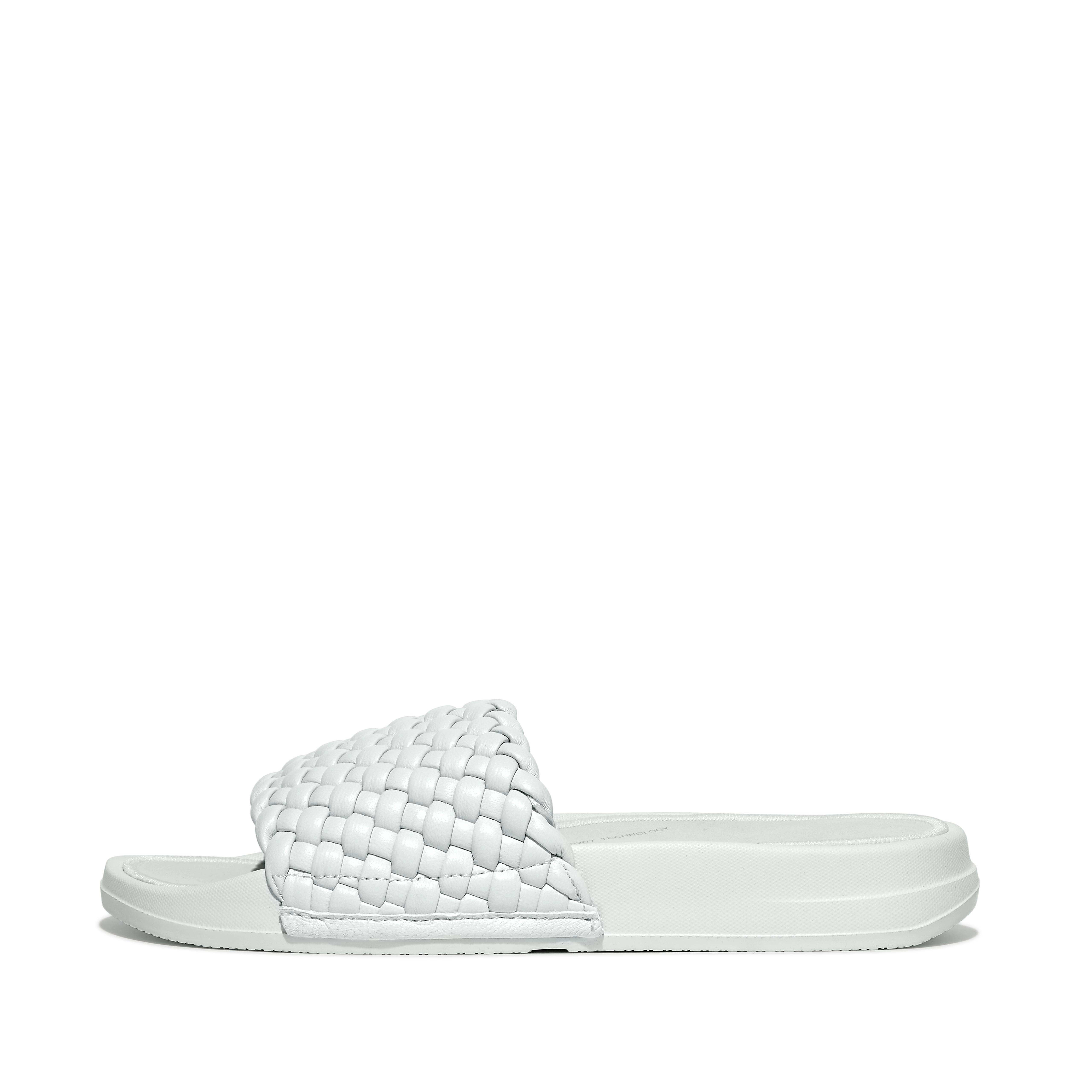 Fitflop Woven-Leather Slides
