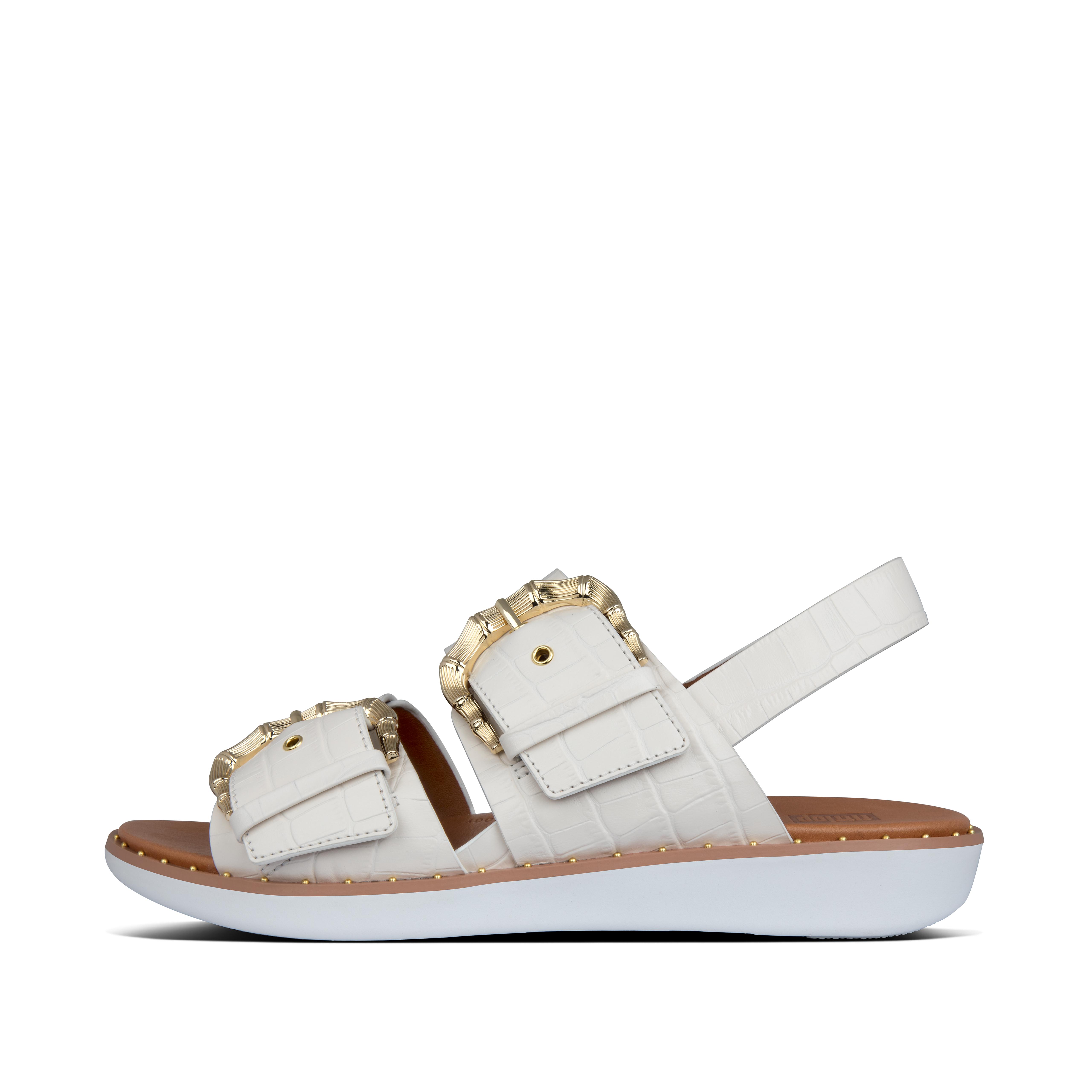 Women s Kaia Leather Back Strap Sandals FitFlop EU