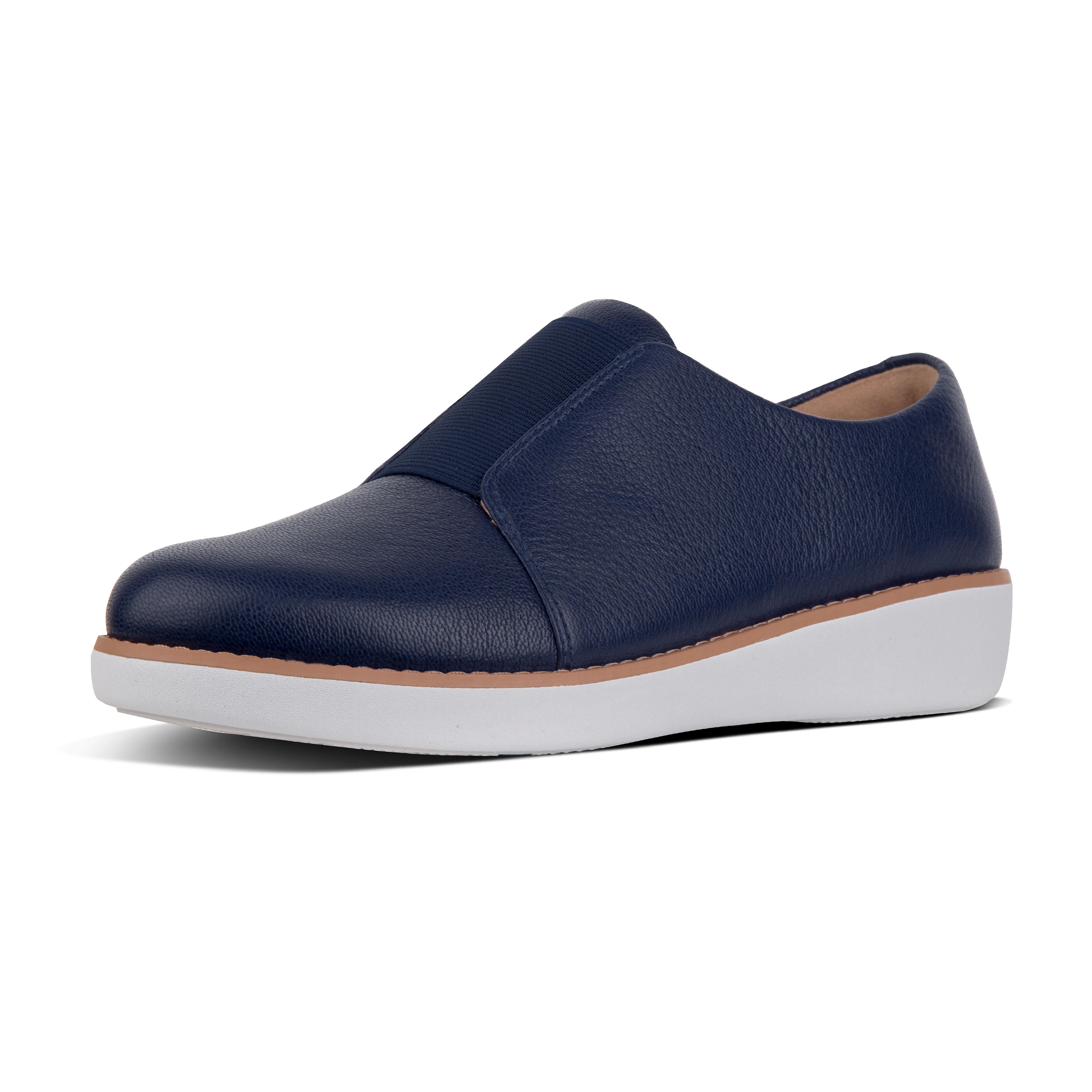 fitflop laceless leather derby shoes