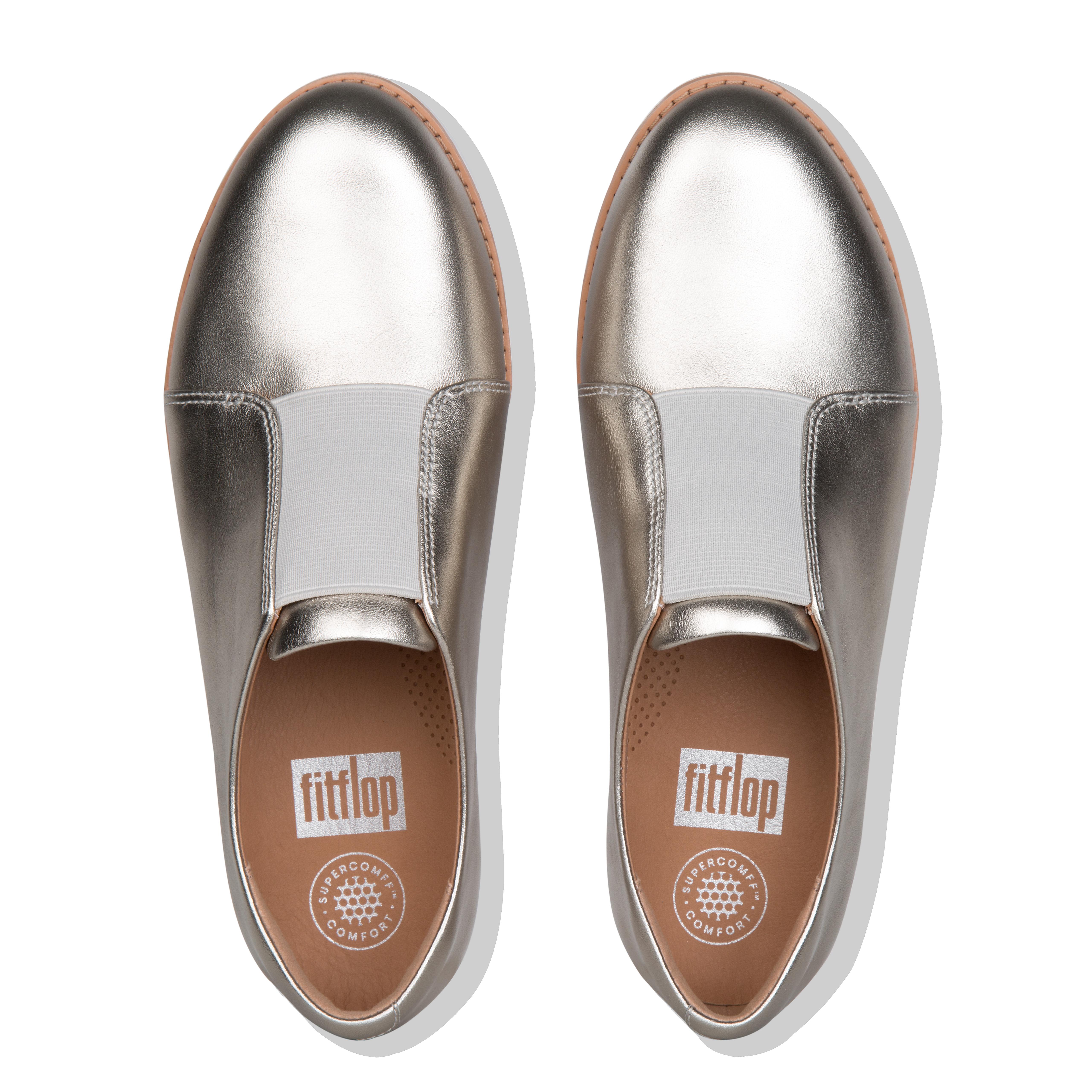 fitflop laceless leather derby shoes