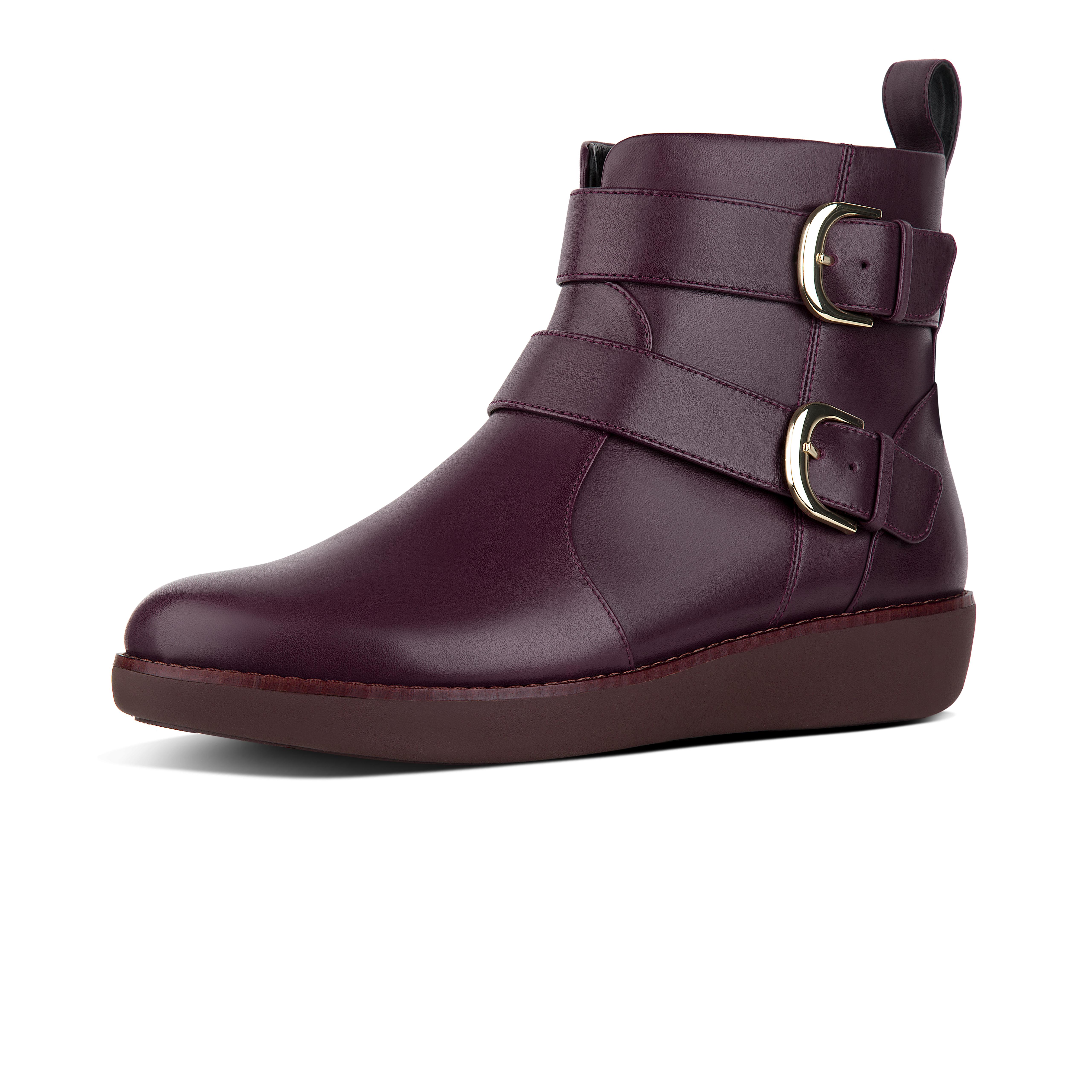 Fitflop laila double 2025 buckle ankle boots