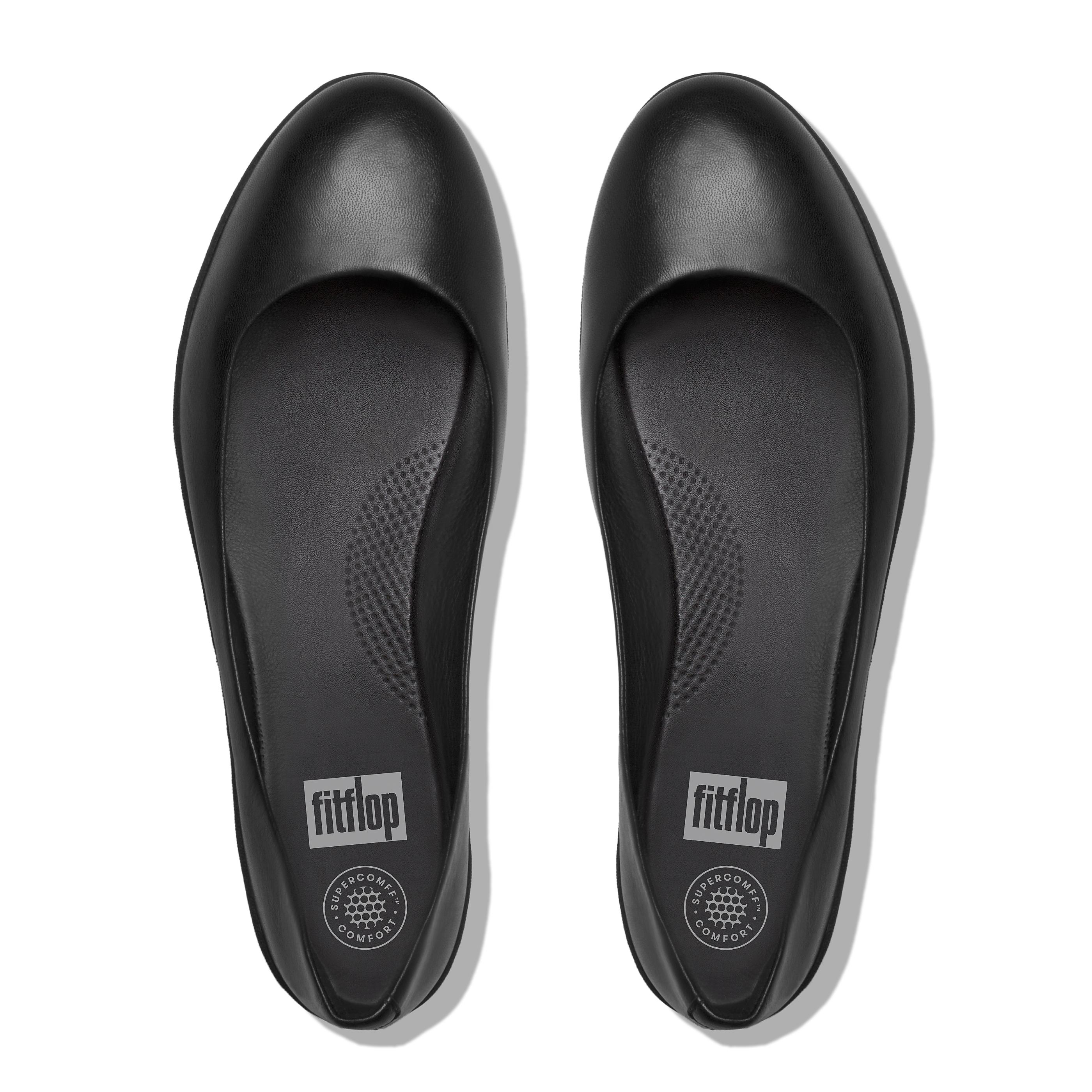 fitflop leather superballerina