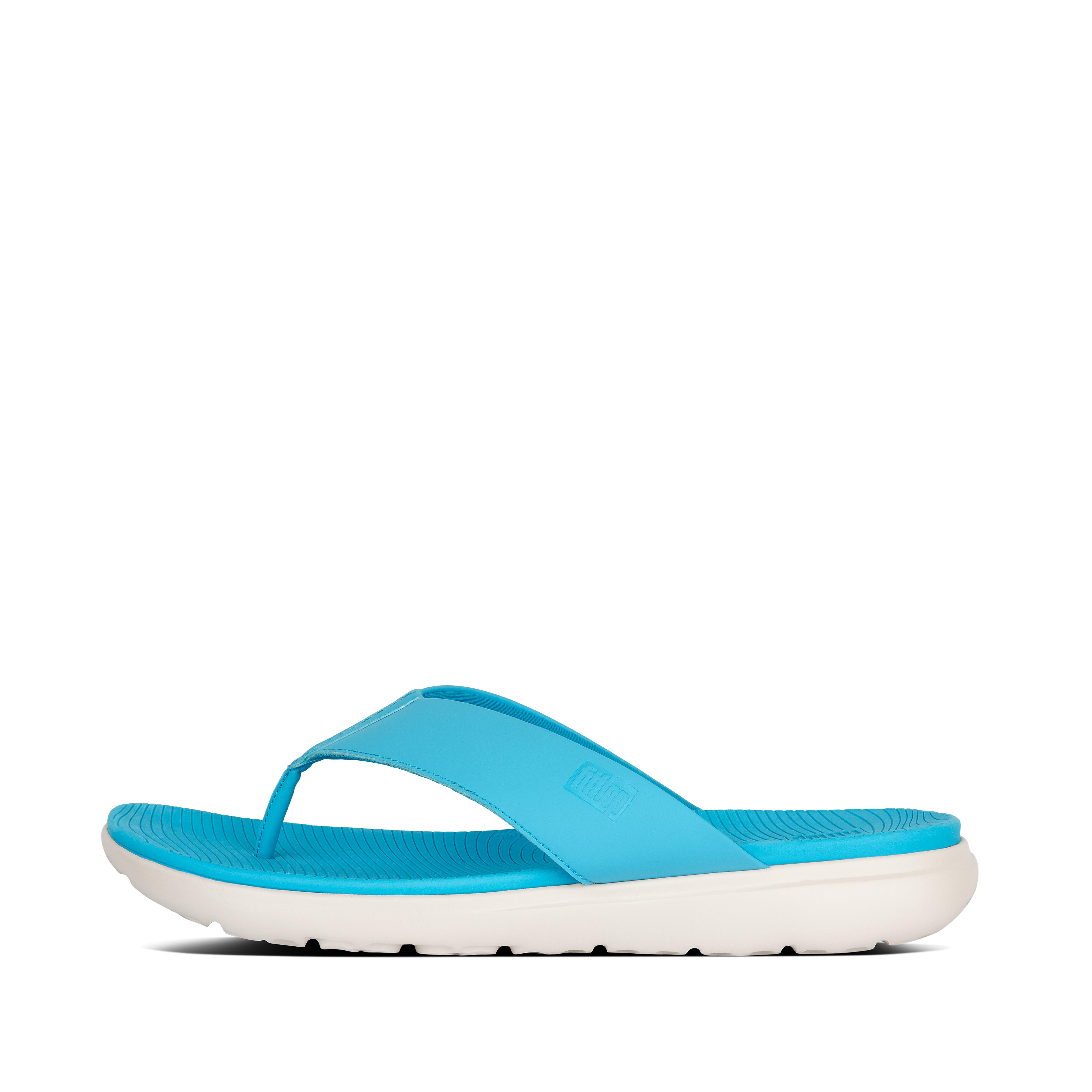 light blue flip flops