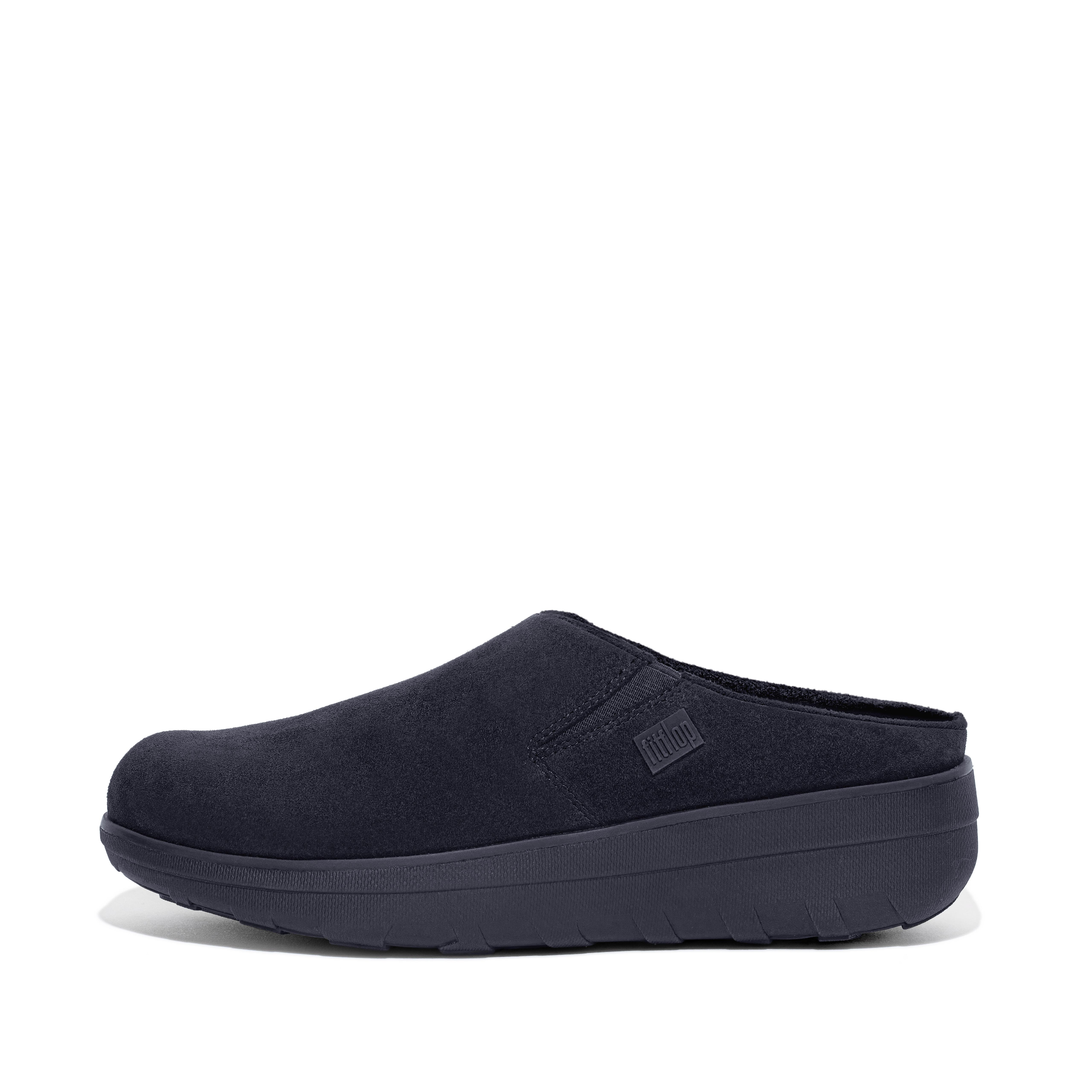 fitflop loaff suede clogs