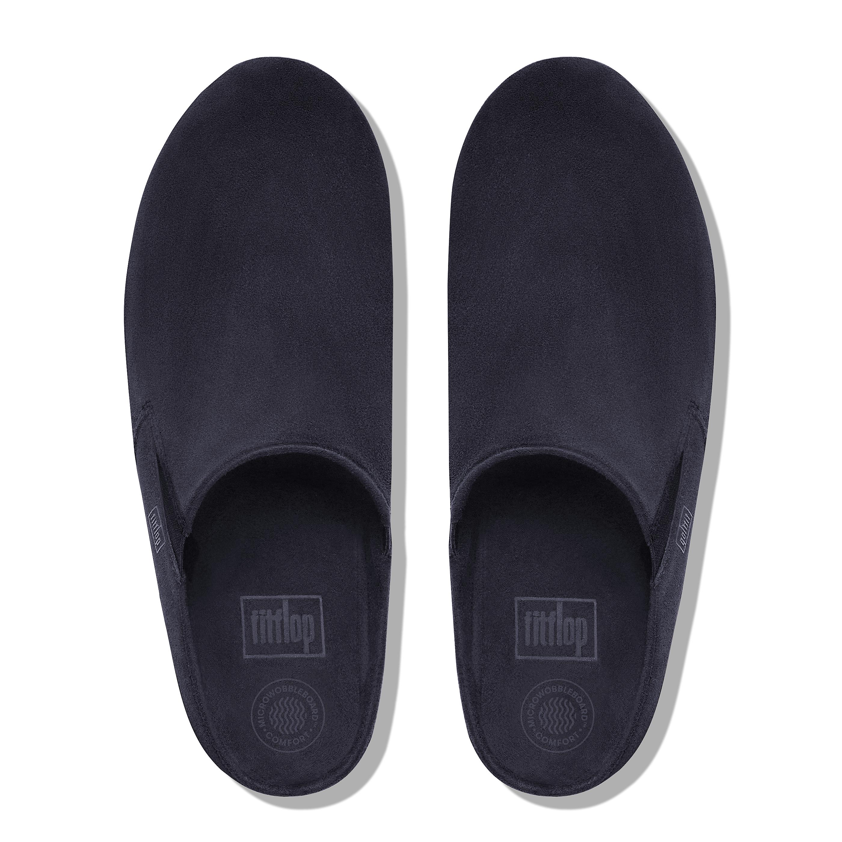 fitflop suede clogs