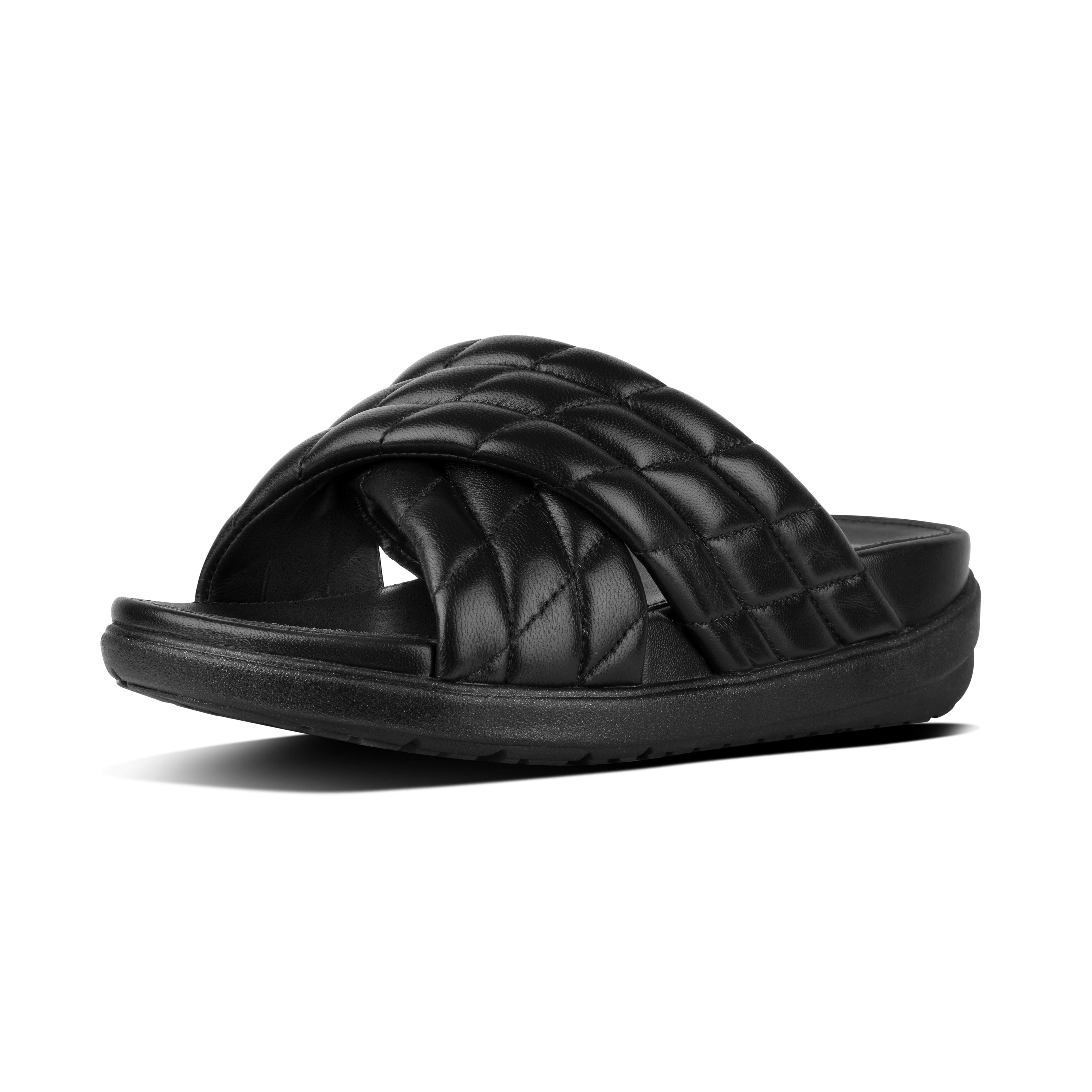 Women s LOOSH LUXE Leather Slides FitFlop EU