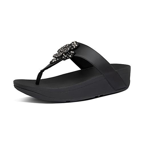 Women s Lottie Microfibre Toe Post Sandals FitFlop US