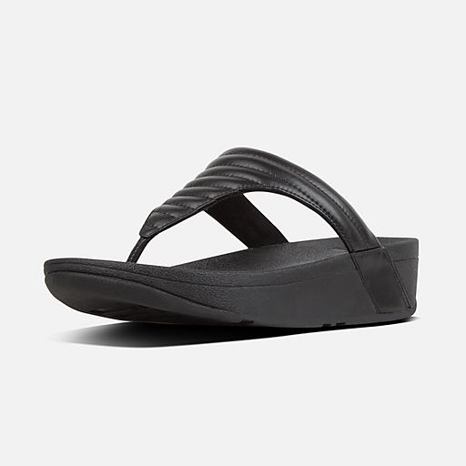 Women s LOTTIE Faux Leather Toe Thongs FitFlop EU