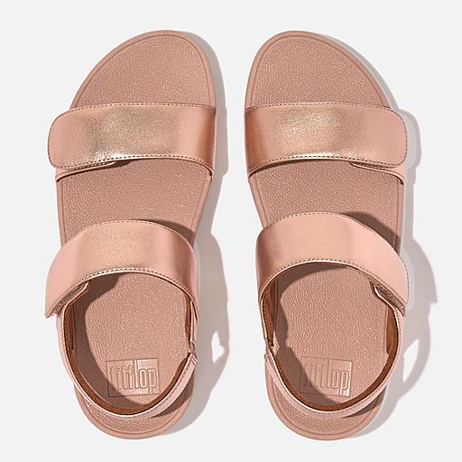 Women's Adjustable Metallic Leather Sandals | FitFlop EU