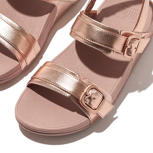 Fitflop Lulu Leather, Rose Gold