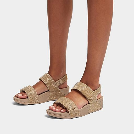 Women's Lulu Glitz-Mesh-Polyester Toe-Thongs | FitFlop EU