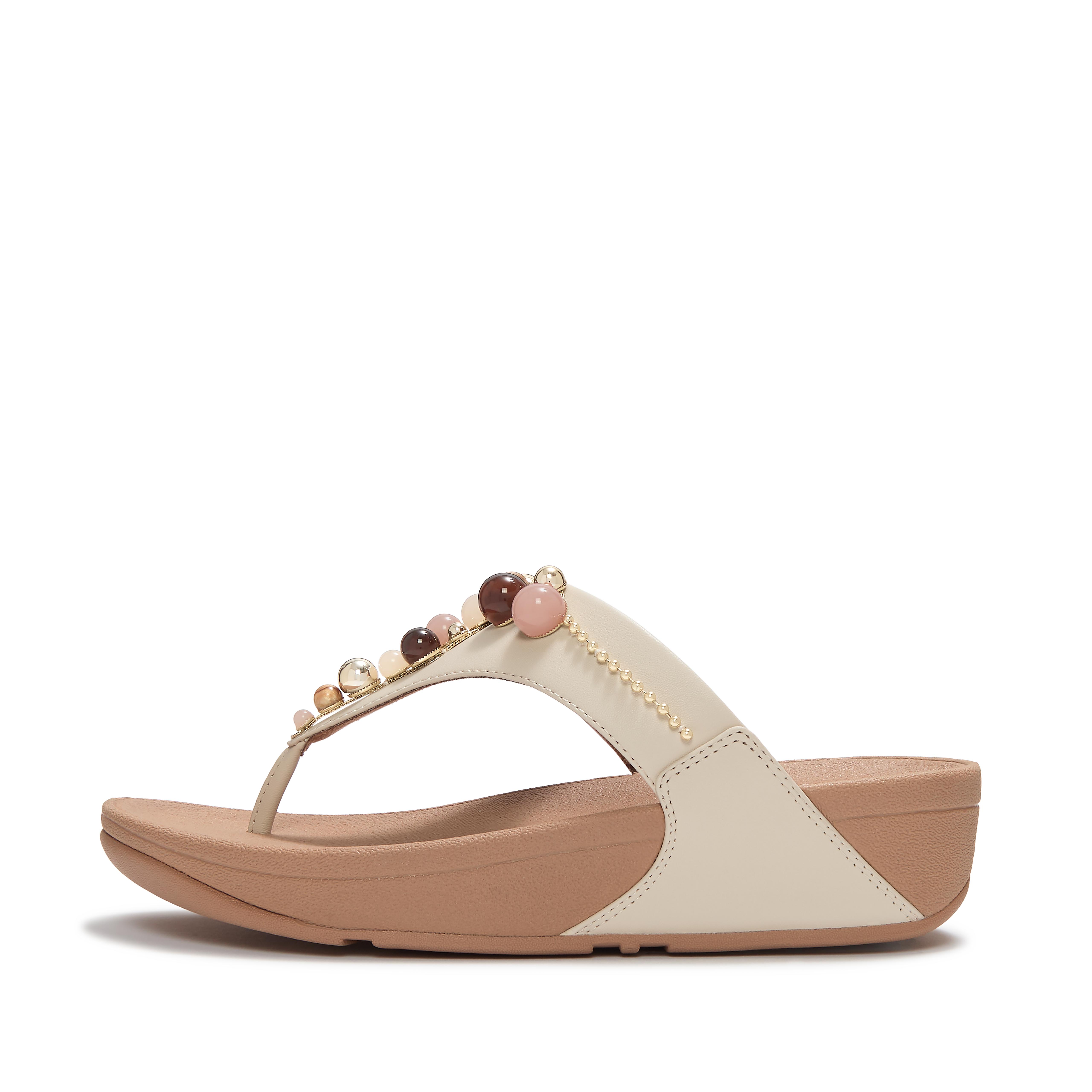 LULU Leather Toe-Post Sandals