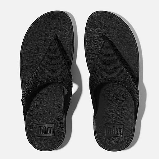 Women's Lulu Crinkled-Shimmer Textile Toe-Posts | FitFlop US