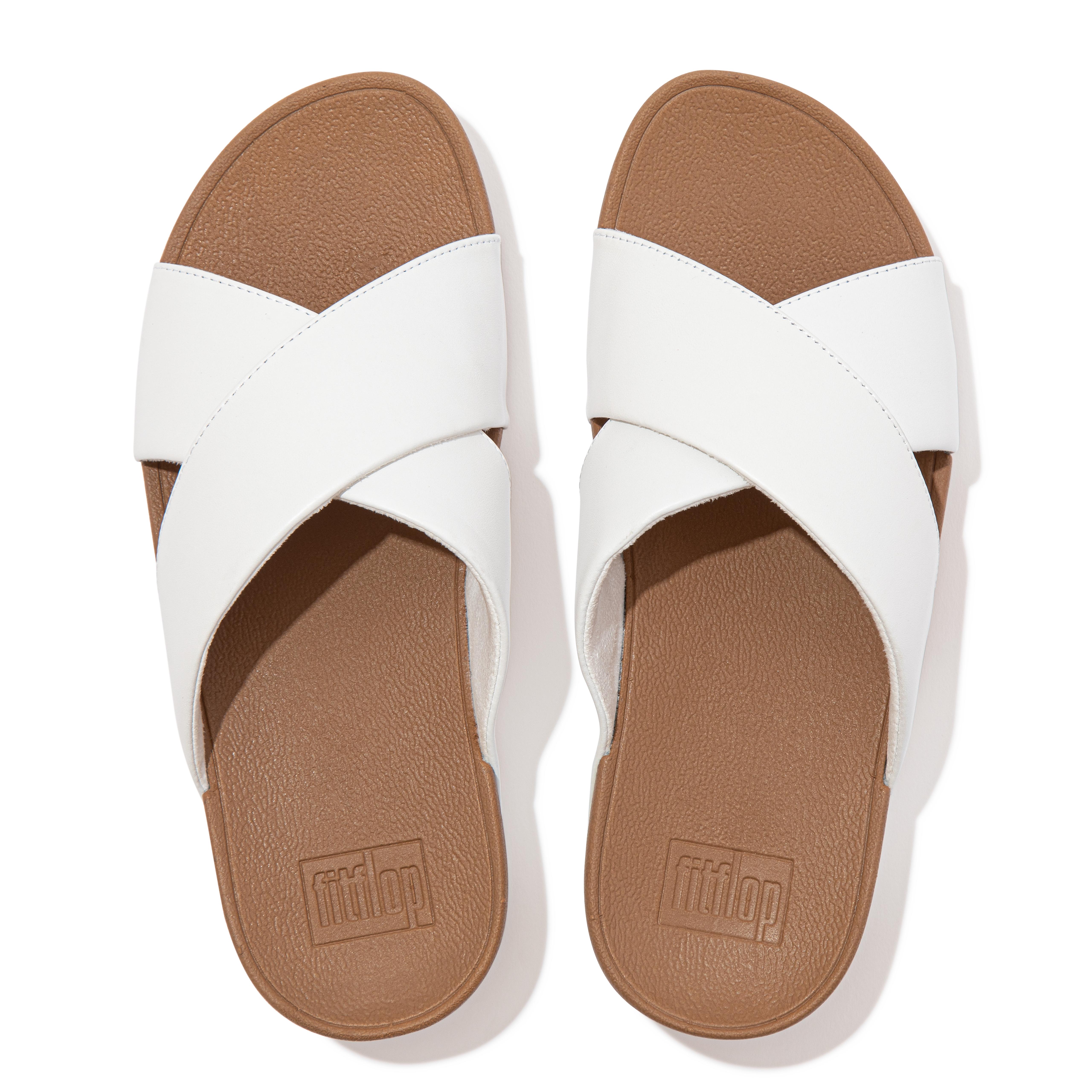 fitflop lulu cross slide black