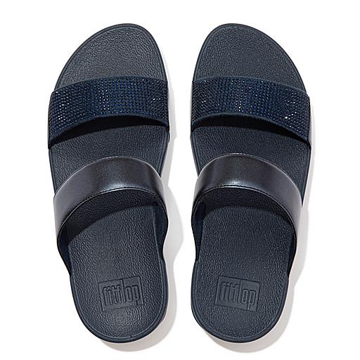 Women s Lulu Microfibre Faux Leather Pu Slides FitFlop CA