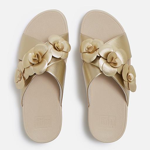 Women's Lulu Flower Leather Slides | FitFlop US