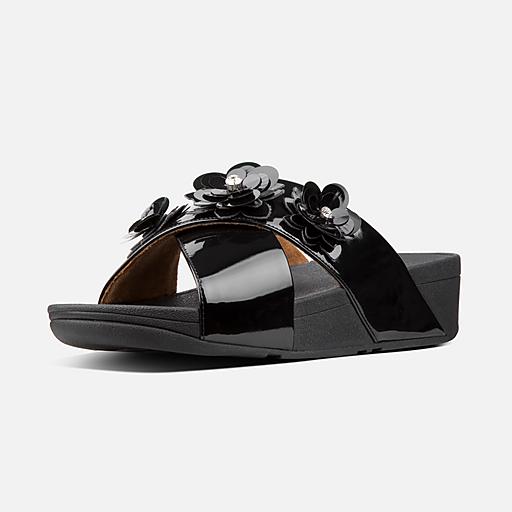 Women s LULU Faux Leather Slides FitFlop EU