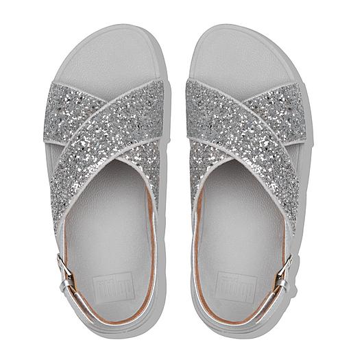 Glitter strap flip store flops