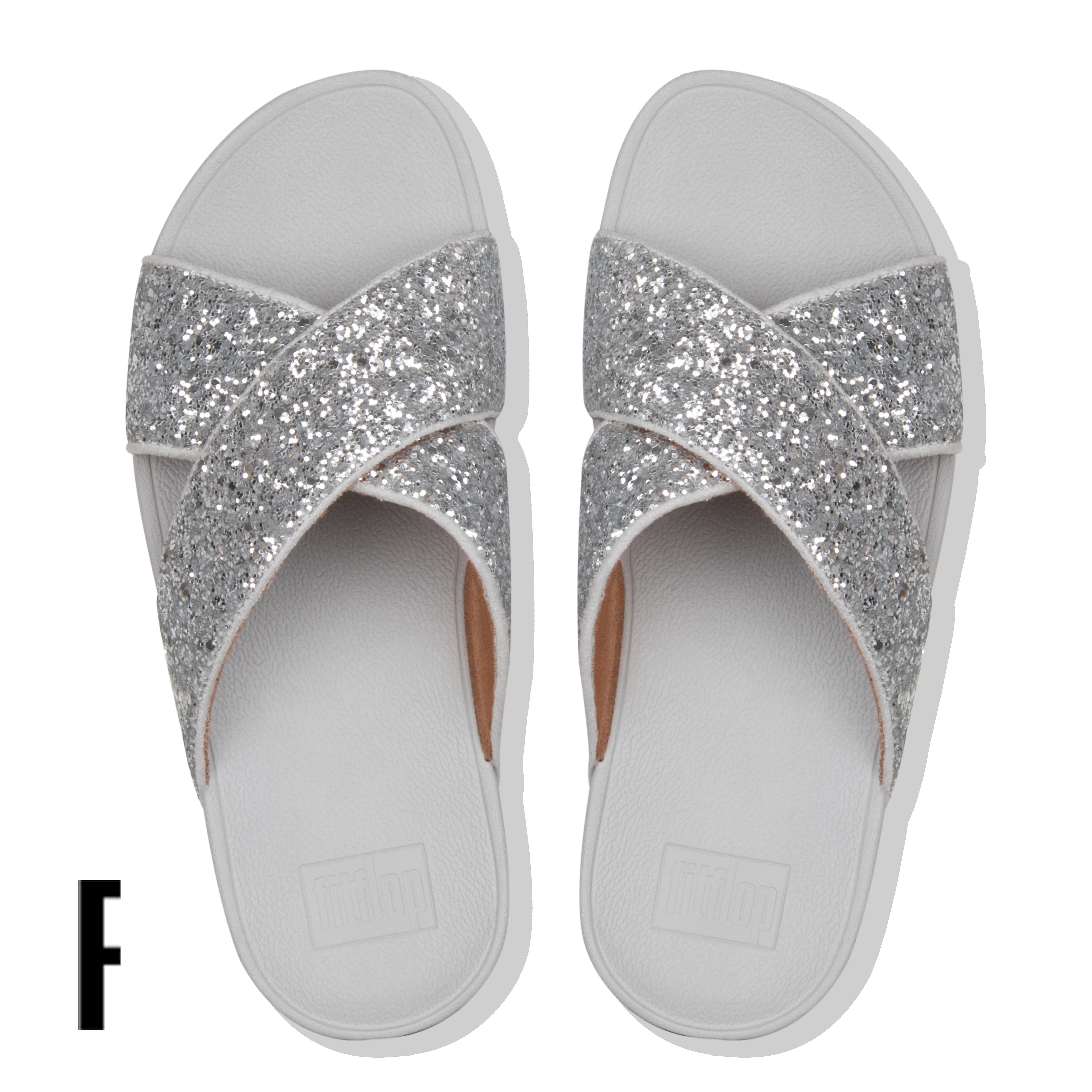 fitflop lulu cross slide shimmer