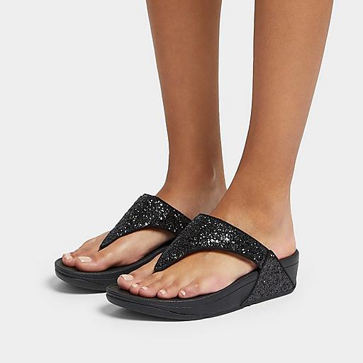 Women s Lulu Glitter Toe Post Sandals FitFlop US